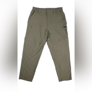 Columbia Women’s GRT Convertible Zip Off Cargo Hiking Pants in Olive Sz XL